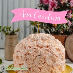 Topper para torta 15 años