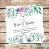Invitación digital para casamientos | Flores - Modelo 3