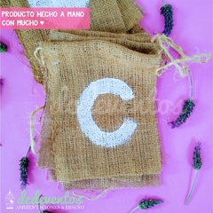 Banderín Recién Casados de arpillera - DCD Eventos® - Casamientos y fiestas temáticas