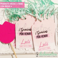 50 Mini tags tarjetas souvenirs gracias por venir