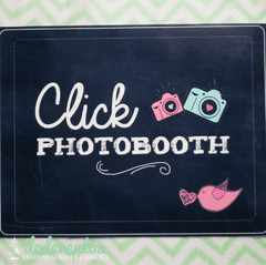 Cartel "Click Photobooth" - comprar online