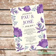 Invitación digital para casamientos | Flores - Modelo 16 en internet