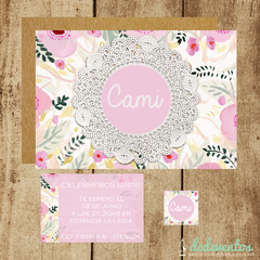 50 Invitaciones Cami - 10x14.5cm