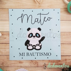 COMBO BAUTISMO TEMÁTICO: BANDERÍN + CARTEL + WRAPPERS Y TOPPERS PARA CUPCAKES (TEMÁTICA A ELECCIÓN) - tienda online