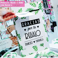 Buzón / urna para regalos en efectivo con 100 mini sobres - comprar online