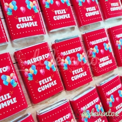 40 Chocolates 8 gr personalizados cumpleaños - DCD Eventos® - Casamientos y fiestas temáticas