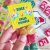 25 Bolsitas souvenirs con gomitas frutales y personalizadas