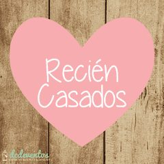 Cartel corazón para el auto de los novios en internet