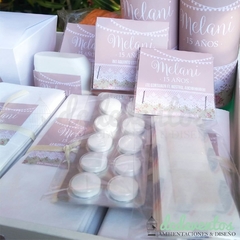 kit de baño 15 años personalizado