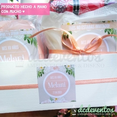 kit de toilette 15 años personalizado