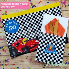 Individuales y porta cubiertos personalizados para cumpleaños