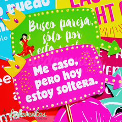Pack Selfies divertidas: Marco polaroid XL + carteles con frases + accesorios - tienda online