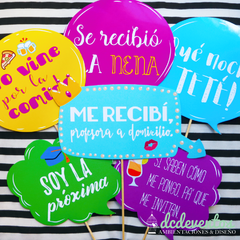 Kit para Photobooth Egresos - Colaciones - Recibidas - comprar online
