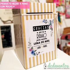 Buzón para regalos | Modelo Flores DCD 001 - DCD Eventos® - Casamientos y fiestas temáticas
