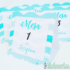 Números de mesa tipo carpita [Elegí la cantidad] - tienda online