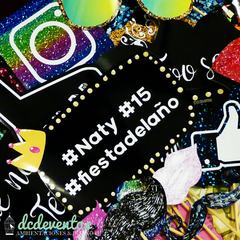 Kit para Photobooth glitter glam 15 años en internet