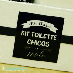 Imagen de Kit de baño 15 años masculino deluxe [PEDILO CON TU DISEÑO FAVORITO]