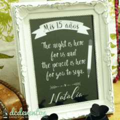 Carteles personalizados 20x28cm - DCD Eventos® - Casamientos y fiestas temáticas