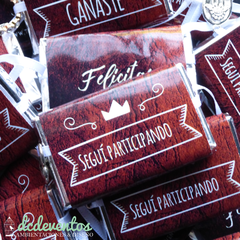 40 chocolates con cinta 15 años - DCD Eventos® - Casamientos y fiestas temáticas