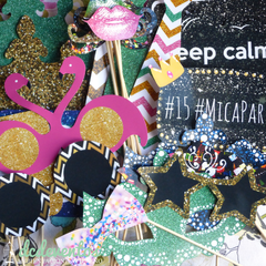 Kit para Photobooth glitter glam 15 años - comprar online