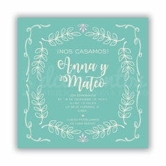 Invitación digital para casamientos | Vintage - Modelo 17