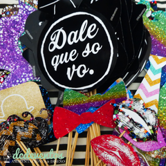 Kit para Photobooth glitter glam - comprar online