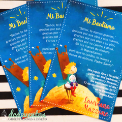 20 Estampitas bautismo El Principito - comprar online