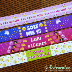 25 Pulseras autoadhesivas personalizadas (Pedilas con tu diseño favorito) - comprar online