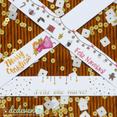 Imagen de 30 Pulseras personalizadas Navidad y Año nuevo (Pedilas con tu diseño favorito)