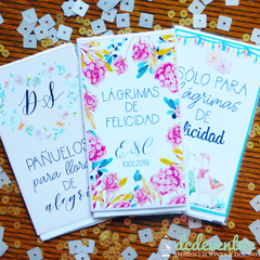 120 pañuelos tissues personalizados + ENVÍO GRATIS
