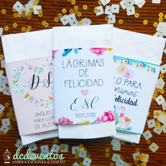 60 pañuelos tissues personalizados - comprar online