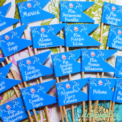 24 Banderitas personalizadas 50 años - DCD Eventos® - Casamientos y fiestas temáticas