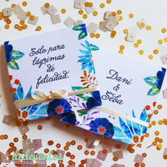 30 pañuelos tissues sobres personalizados - DCD Eventos® - Casamientos y fiestas temáticas