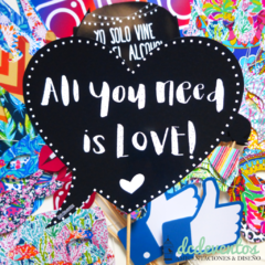 40 Carteles + 20 accesorios con frases para Photobooth - DCD Eventos® - Casamientos y fiestas temáticas