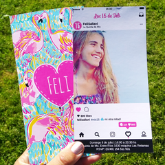 50 Invitaciones Instagram tropical - comprar online