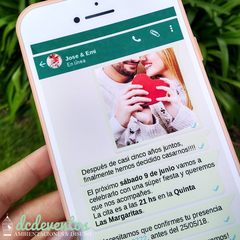 50 Invitaciones Whatsapp Casamientos - comprar online