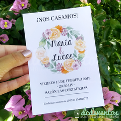 50 Invitaciones casamiento - Corona