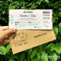 50 Invitaciones pasaje de avión - comprar online