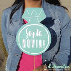 Imagen de 40 Carteles + 20 accesorios con frases para Photobooth