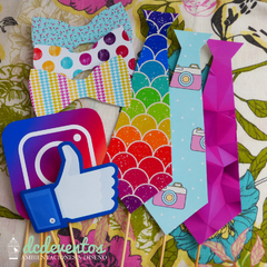 Kit para Photobooth 15 años - 25 Accesorios para el rincón de fotos - tienda online