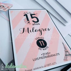 50 Invitaciones Paris - tienda online