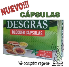 NUEVO DESGRAS BLOCKER FOOD EN CAPSULAS - bloqueador de carbohidratos