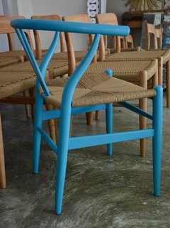 Silla Wishbone Light Blue - comprar online