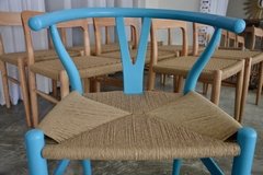 Silla Wishbone Light Blue - Navarro Habitat