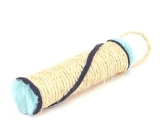 Rascador tubo decorado para colgar