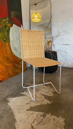 Silla recta tejida - tienda online