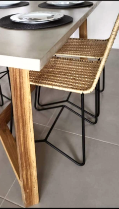 Silla recta tejida - Confortable