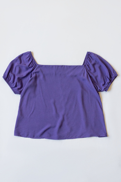 Blusa ALYA, Blusa cuello recta y mangas globo en internet