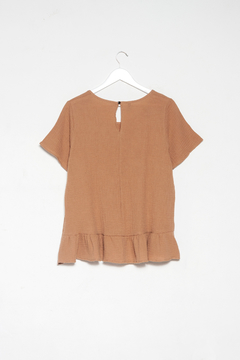 Blusa Ornella, Blusa con volado - tienda online