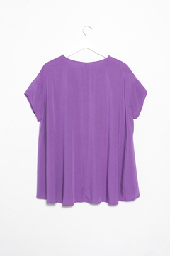 Blusa Amber, Blusa de Poplin Lisa Evasé - comprar online